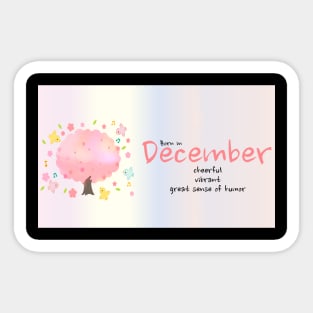 December Birthday gift idea Sticker